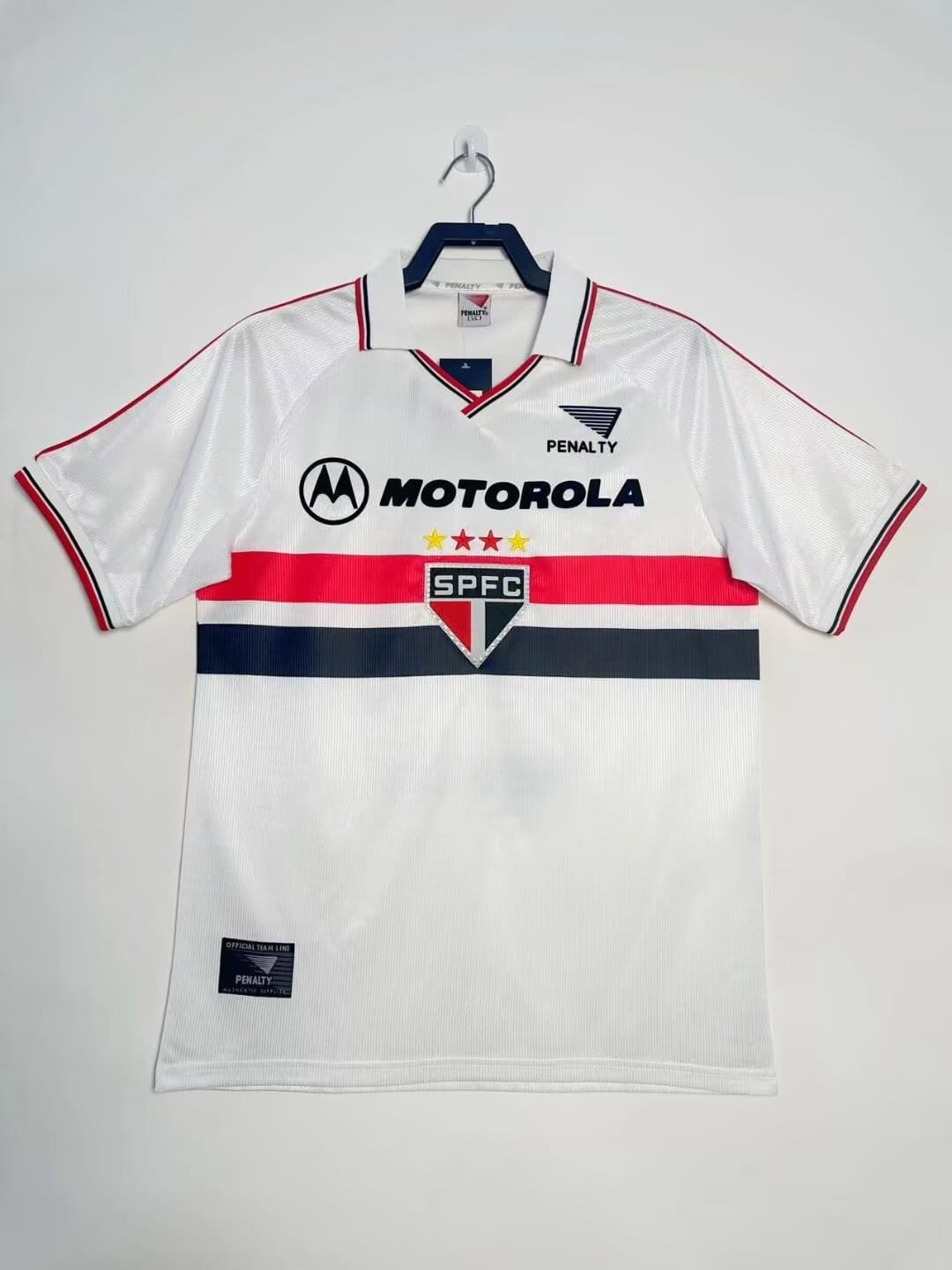 2000 Sao Paulo home retro jersey with collar