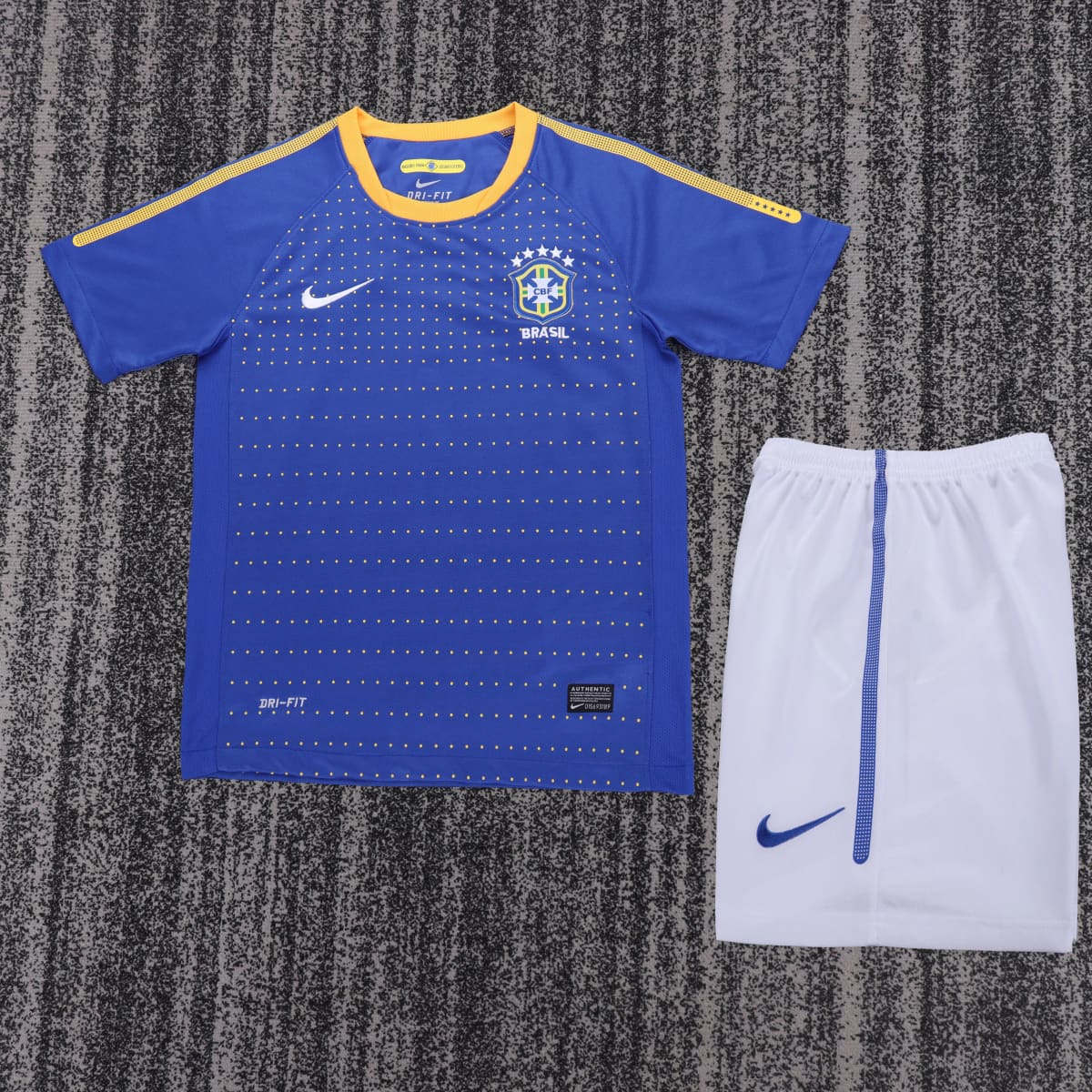 2010 Brazil Away Retro Jersey - Kids'