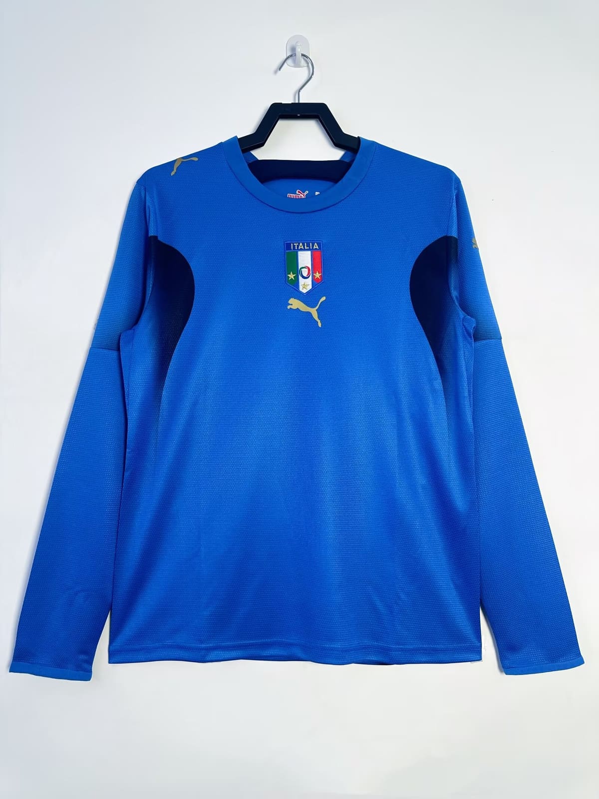 2006 Italy Home Long Sleeve Retro Jersey