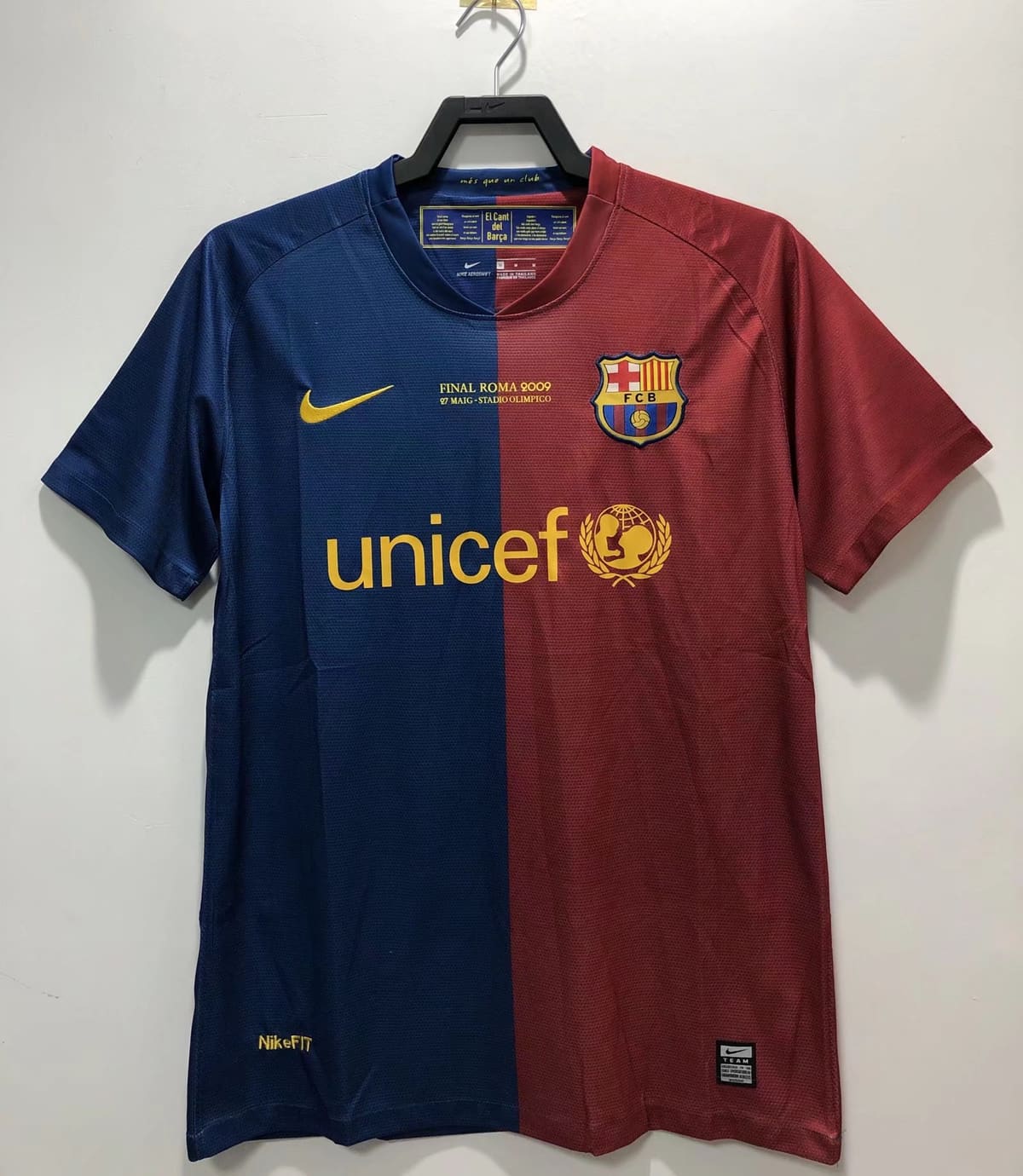 2008-09 Barcelona Home Retro Jersey - Champions League Edition