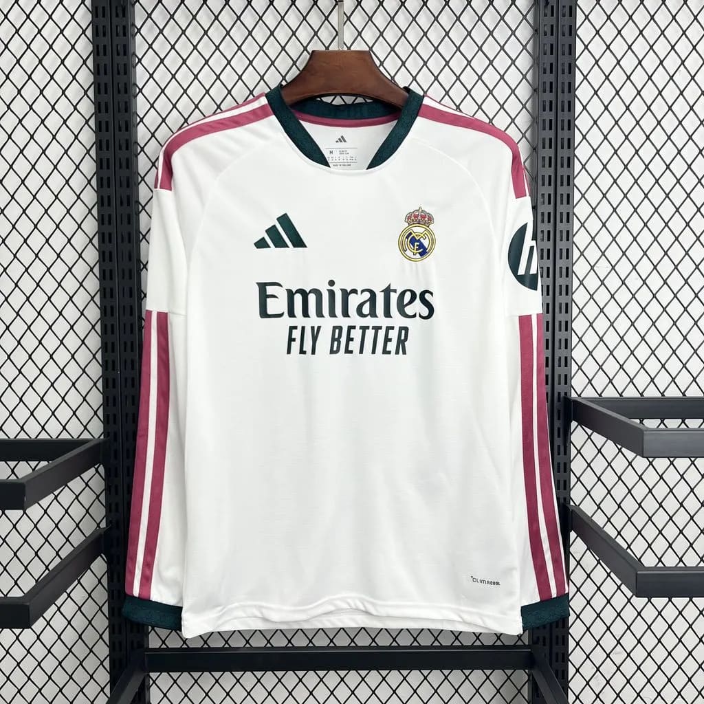2026-27 Real Madrid Home Long-Sleeve Jersey - Fan Edition