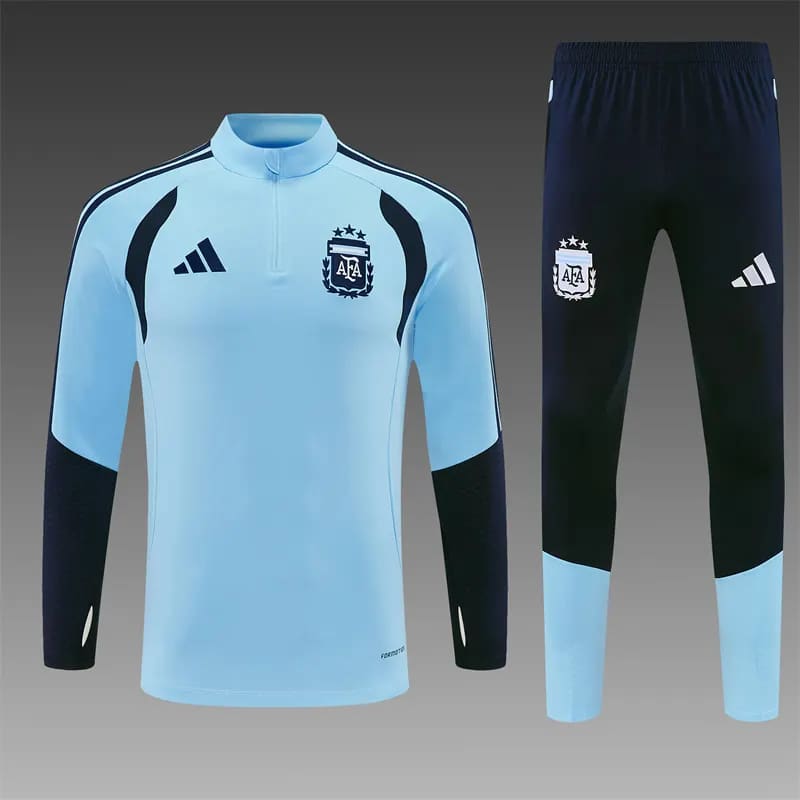 2026-27 Argentina Light Blue Half-Zip Training Jersey