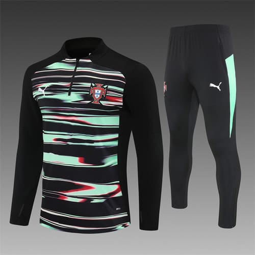 2025-26 Portugal camouflage half-pull training jersey