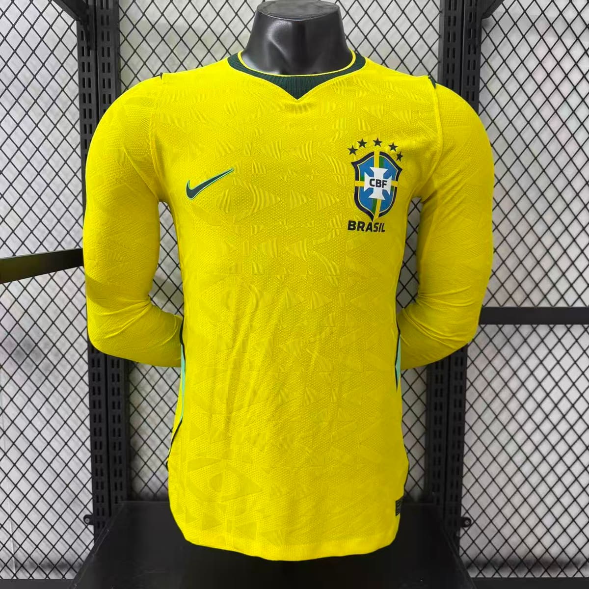 2026-27 Brazil Home Long-Sleeve Jersey - Player Version