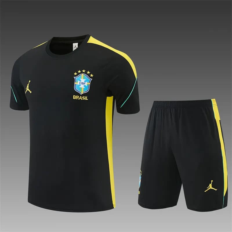 2026-27 Brazil Black Short-Sleeve Training Jersey