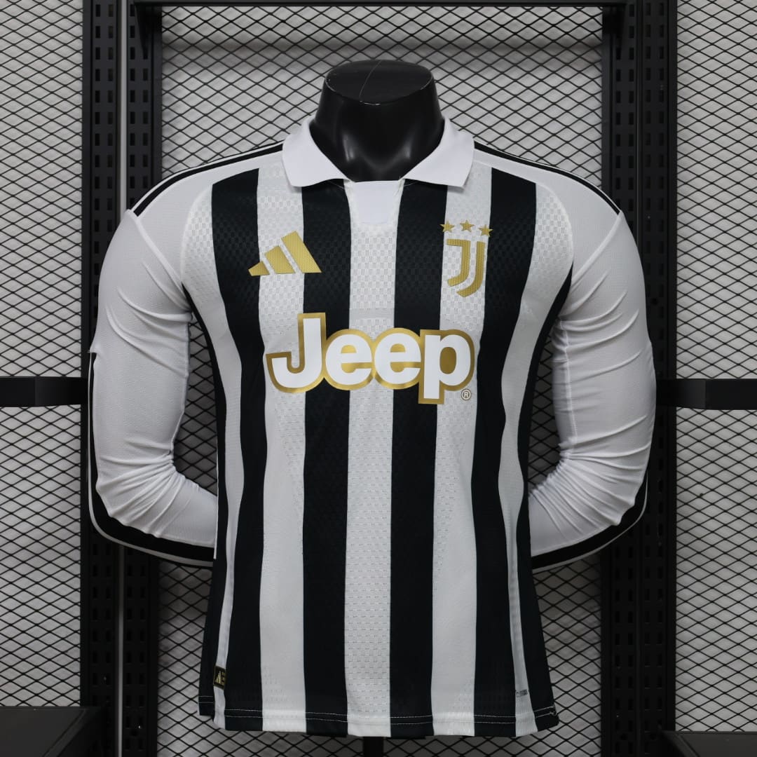 2026-27 Juventus Home Long-Sleeve Jersey - Player Version