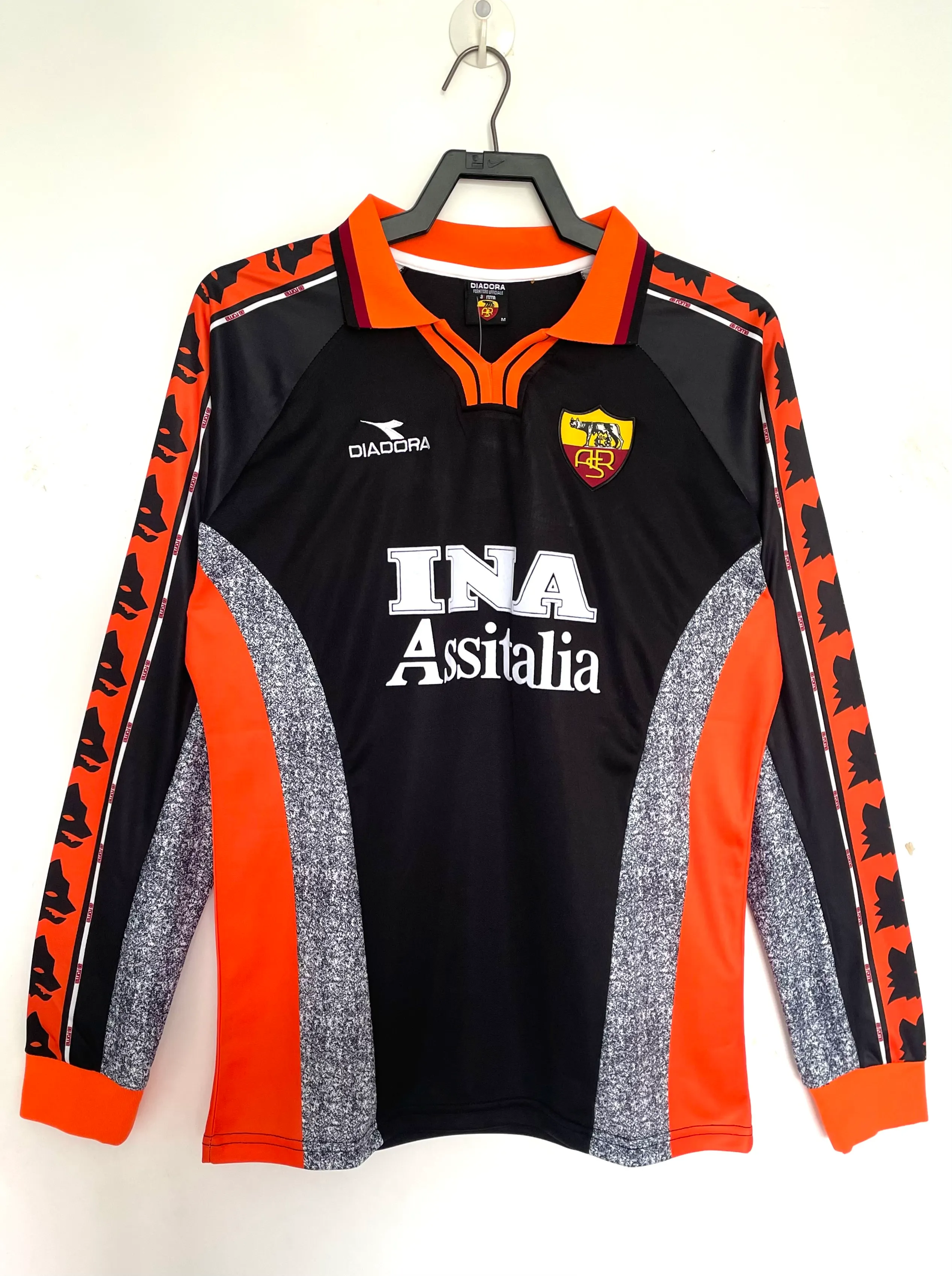 1998-99 Roma Second Away Long-Sleeve Retro Jersey 1