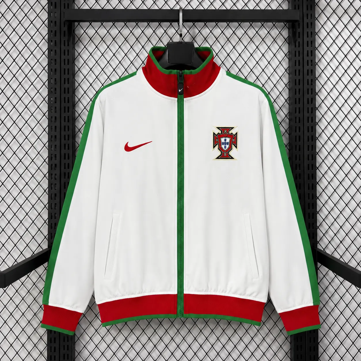 2026-27 Portugal Light White Waterproof Training Windbreaker