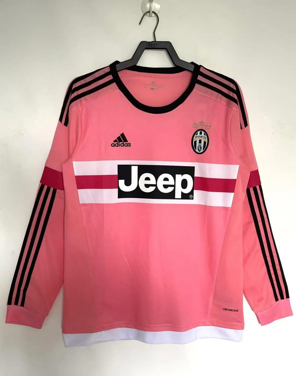 2015-16 Juventus Away Long-Sleeve Retro Jersey