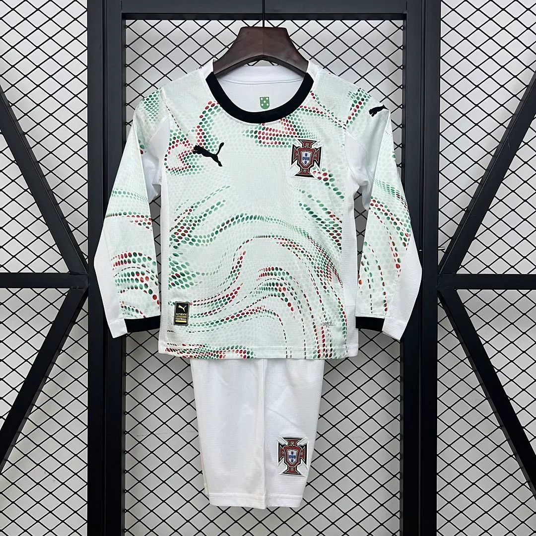 2025-26 Portugal Away Long Sleeve Shirt - Kids 1