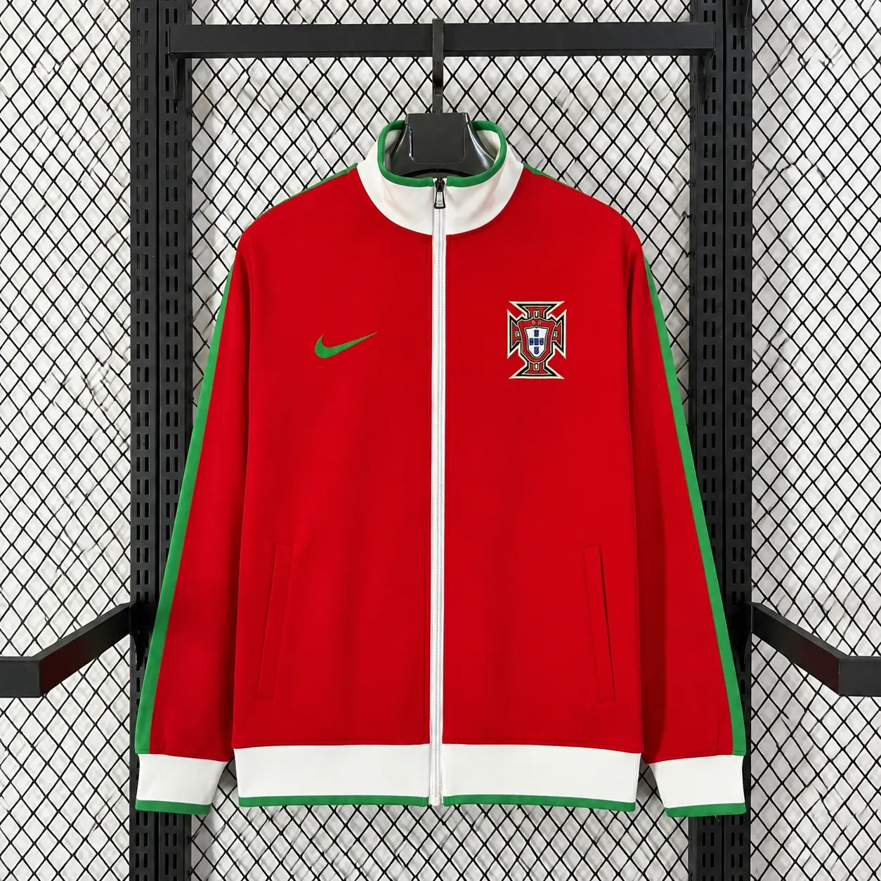 2026-27 Portugal Light Red Water-Repellent Training Windbreaker 1