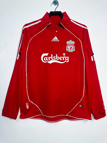2006-08 Liverpool Home Long Sleeve Retro Jersey