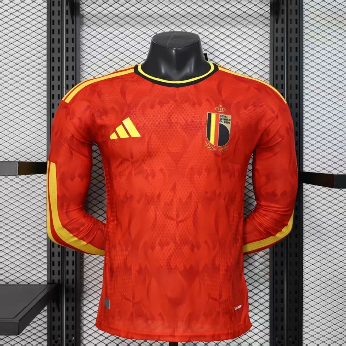 2026-27 Belgium Home Long-Sleeve Jersey – Player Version