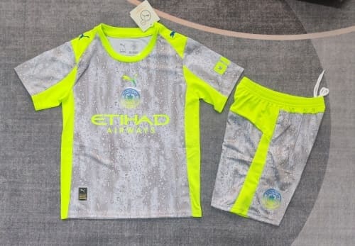 2025-26 Manchester City Away Jersey - Kids