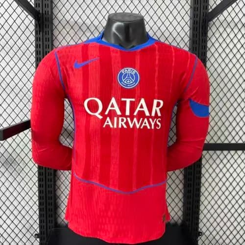 2025-26 Paris Saint-Germain Second Away Long-Sleeve Jersey - Player Version