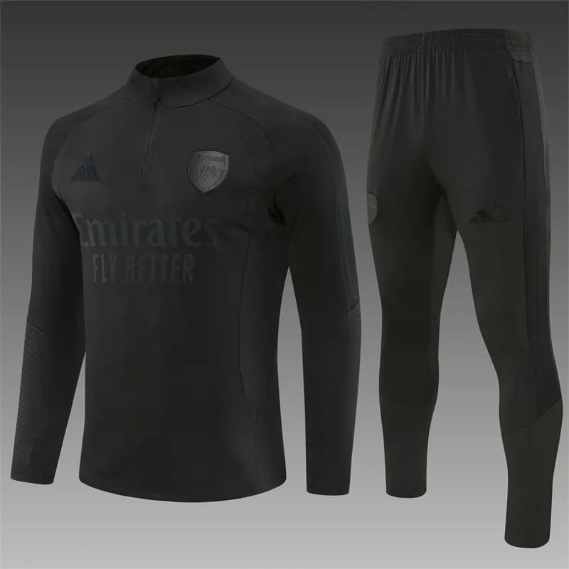 2026-27 Arsenal Black Half-Zip Training Jersey