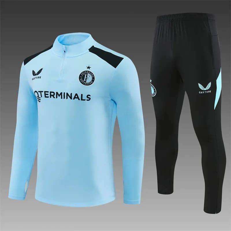 2026-27 Feyenoord Light Blue Half-Zip Training Jersey