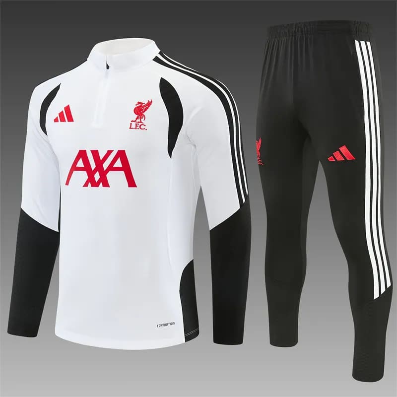 2026-27 Liverpool White Half-Zip Training Kit