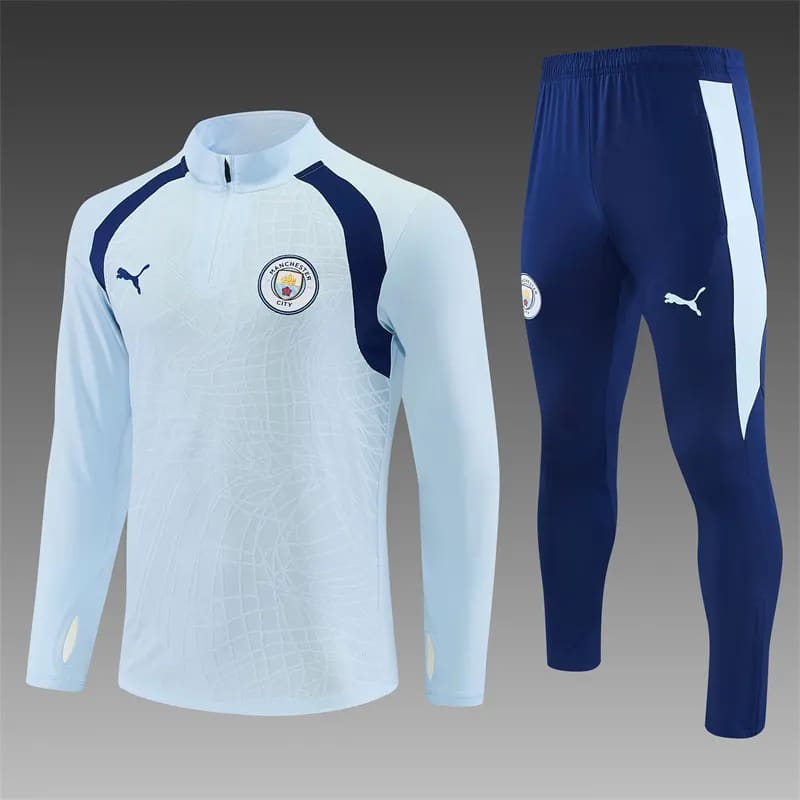 2026-27 Manchester City Light Blue Half-Zip Training Kit