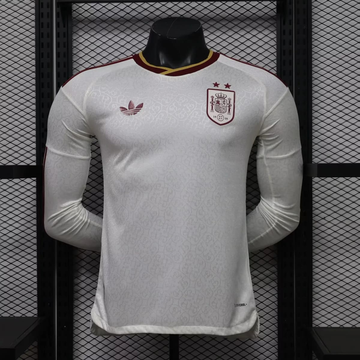 2026-27 Spain Away Long-Sleeve Jersey (with Two Stars) – Player Version