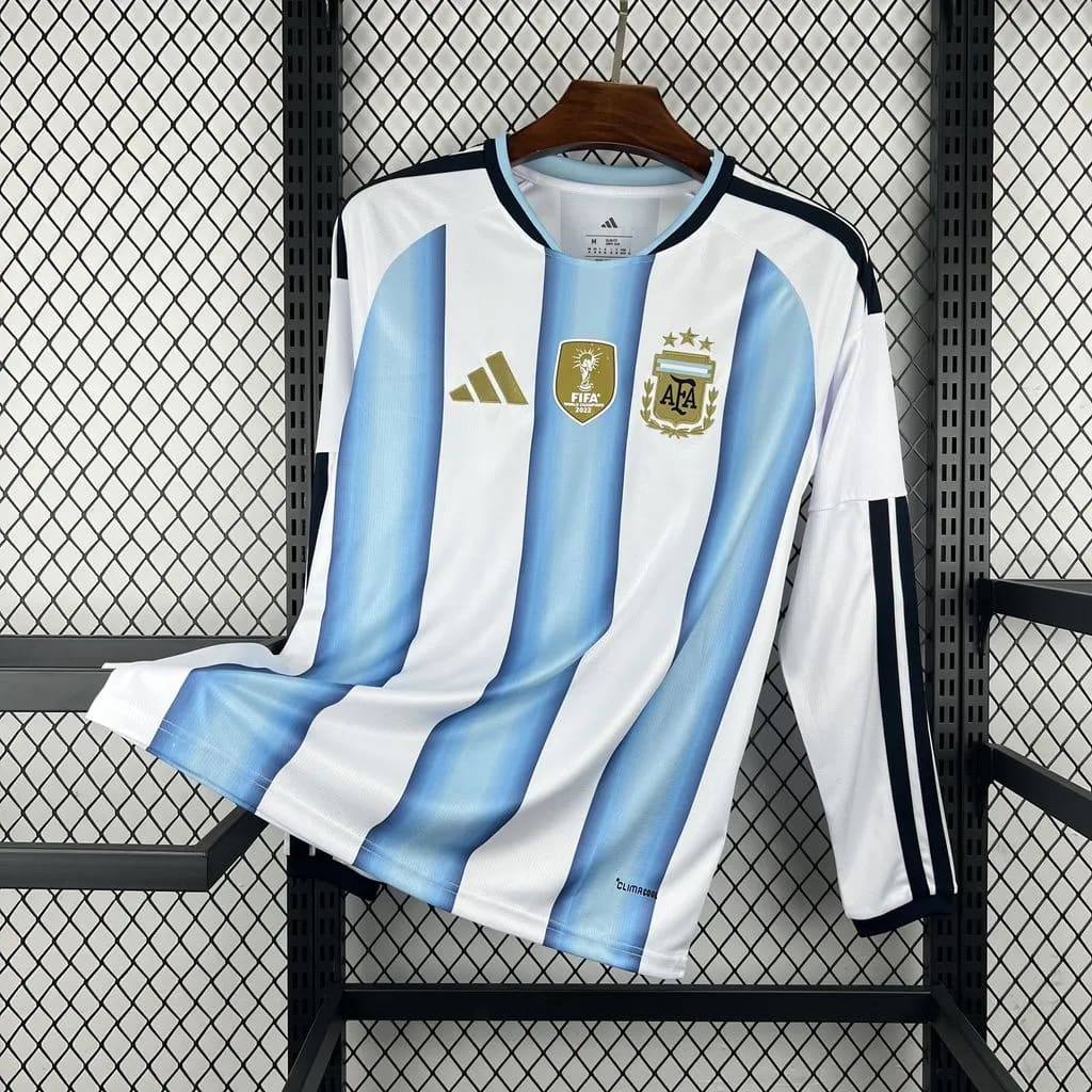 2026 Argentina Home Long-Sleeve Jersey - Fan Edition