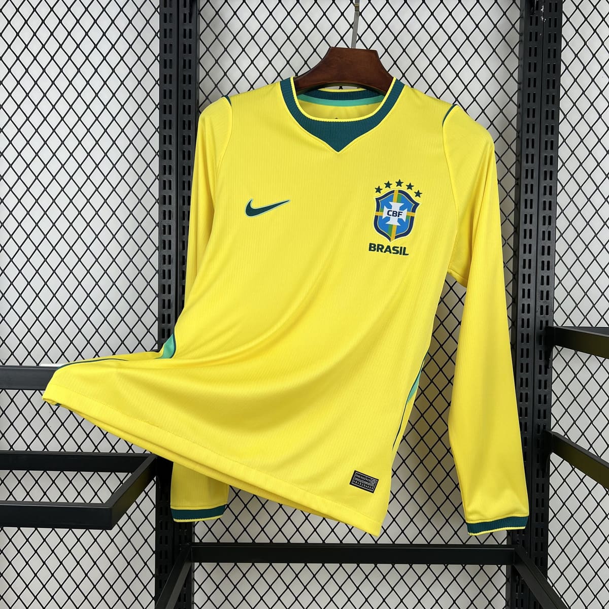 2026 Brazil Home Long-Sleeve Jersey - Fan Edition