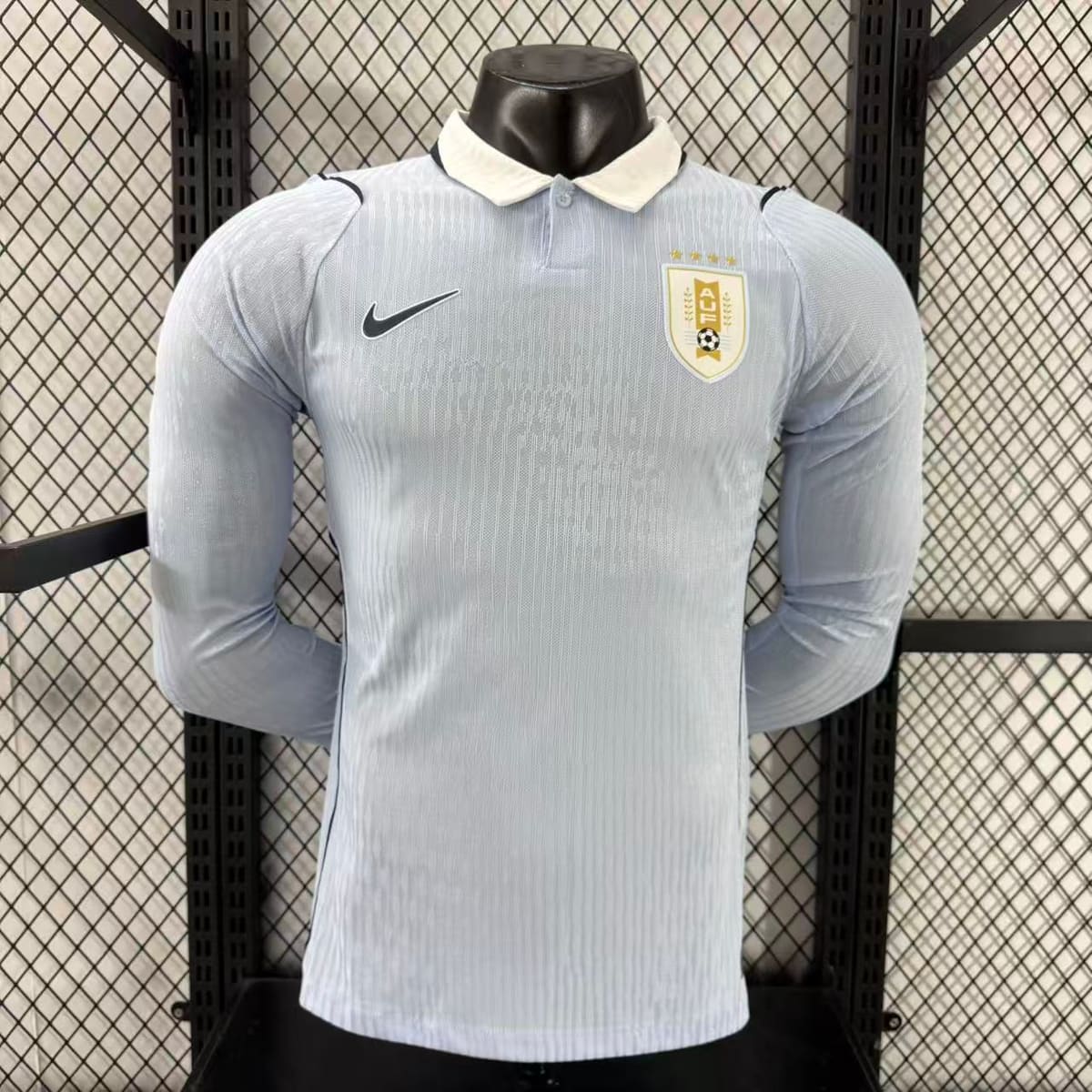 2026-27 Uruguay Home Long-Sleeve Jersey – Player Version