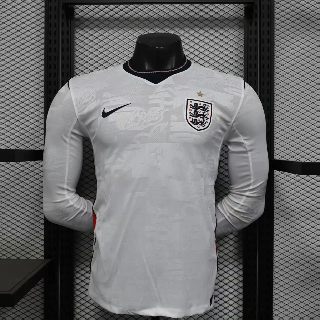 2026-27 England Home Long-Sleeve Jersey - Player Edition 1