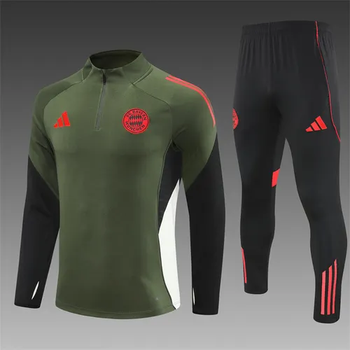 2025-26 Bayern Munich Green Half-Pull Training Jersey 1