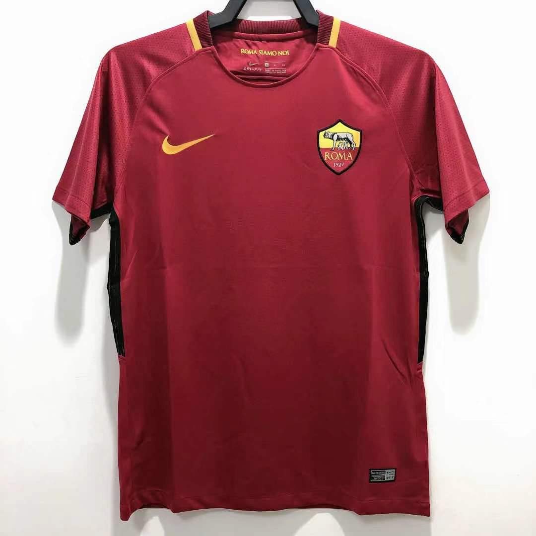 2017-18 Roma Home Retro Jersey 1