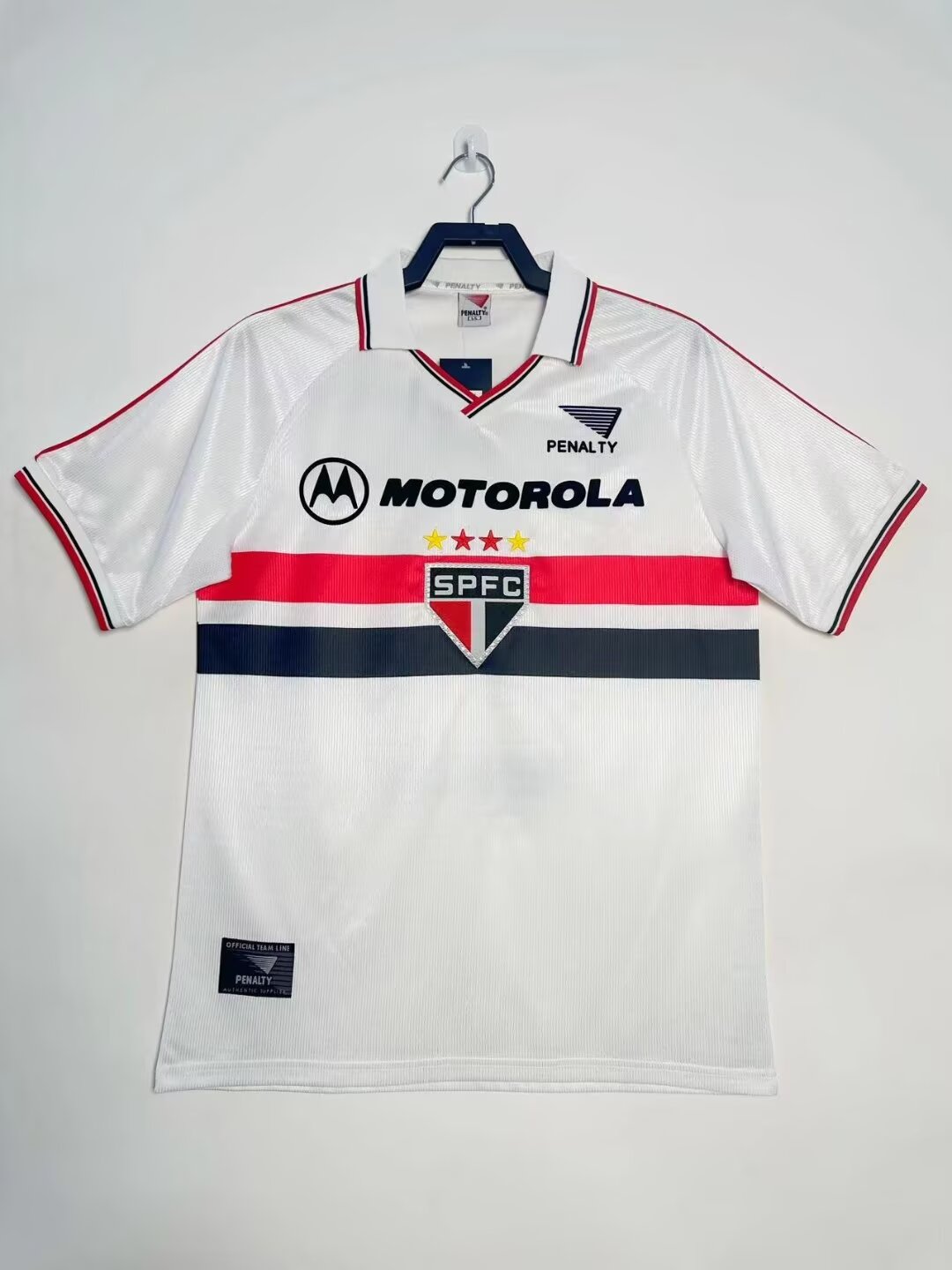 2000 Sao Paulo home retro jersey with collar 1
