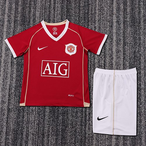 2006-07 Manchester United Home Retro Shirt - Kids