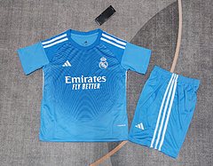 2025-26 Real Madrid Blue Goalkeeper Jersey - Kids 1