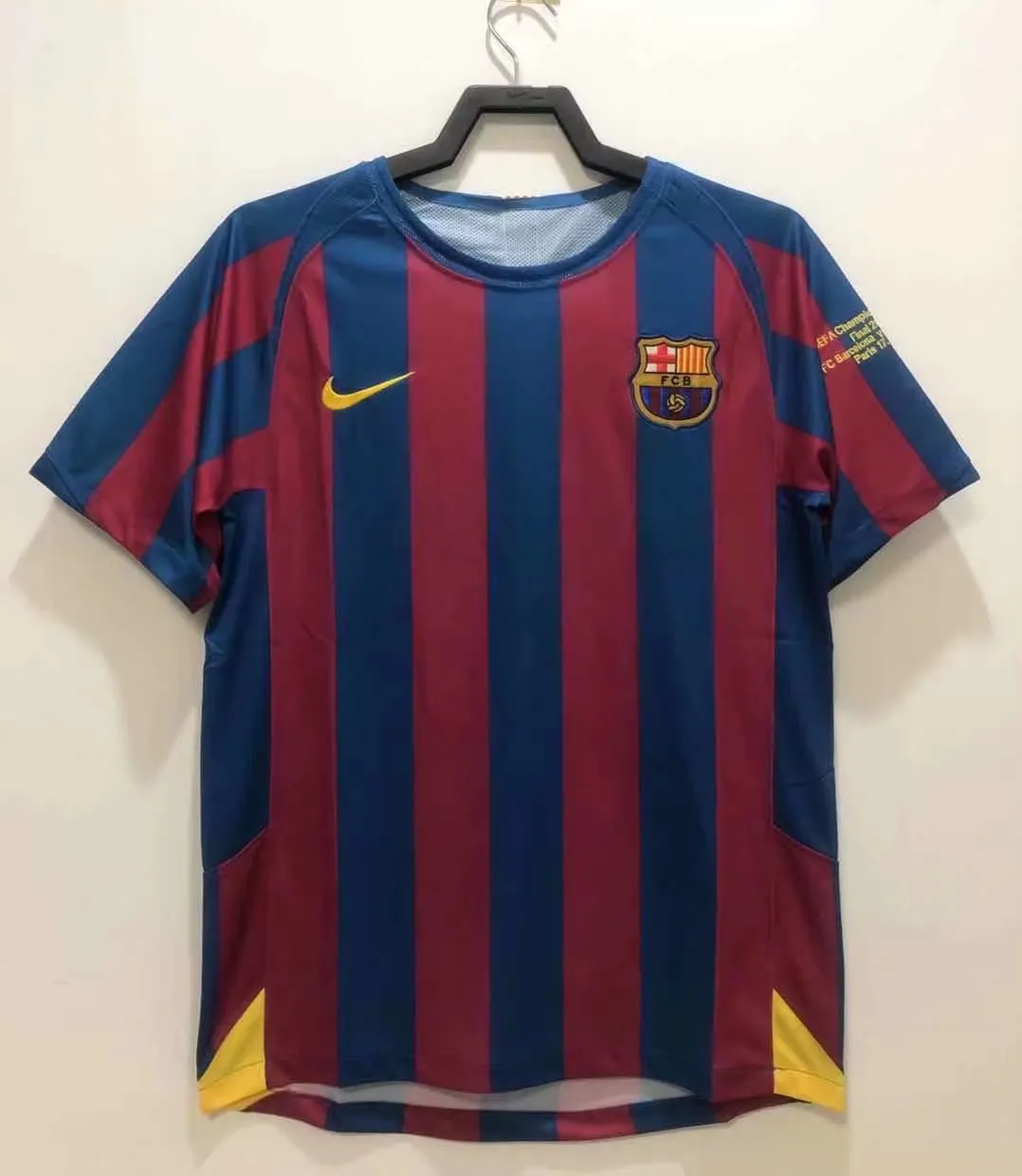 2005-06 Barcelona Home Retro Jersey - Champions League Edition 1