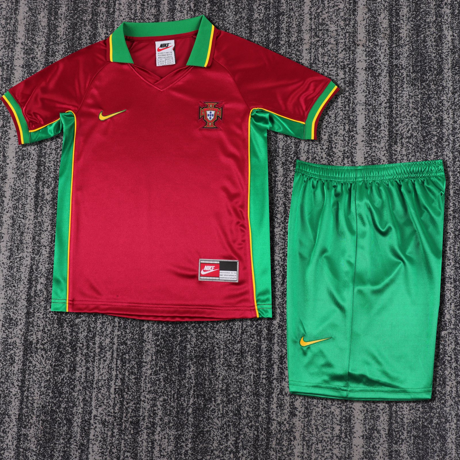1998 Portugal Home Retro Jersey – Kids 1