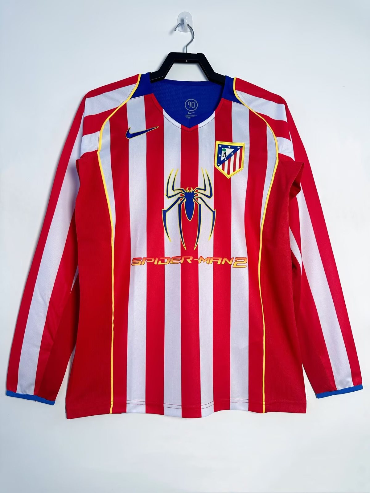 2004-05 Atletico Madrid Home Long Sleeve Retro Jersey 1