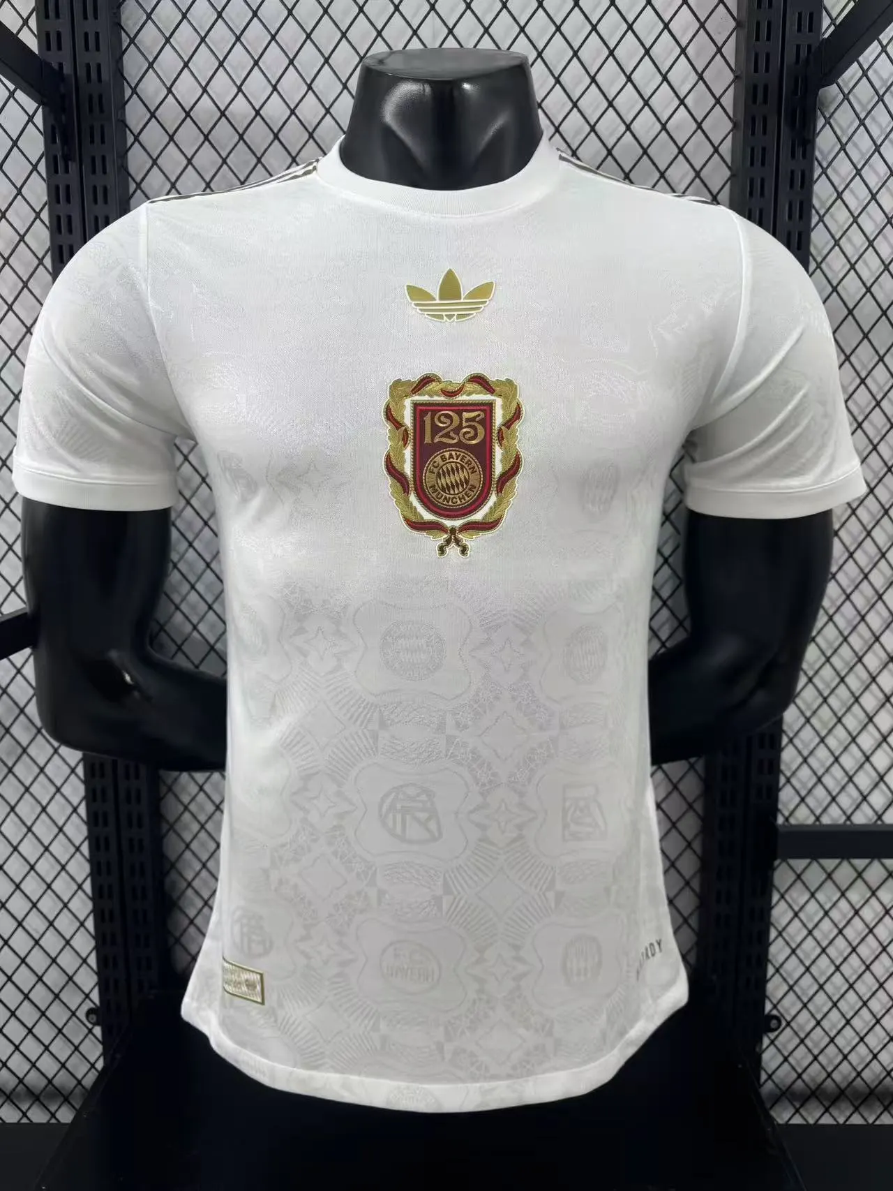 2025-26 Bayern Munich 125th Anniversary White Jersey – Player Version 1