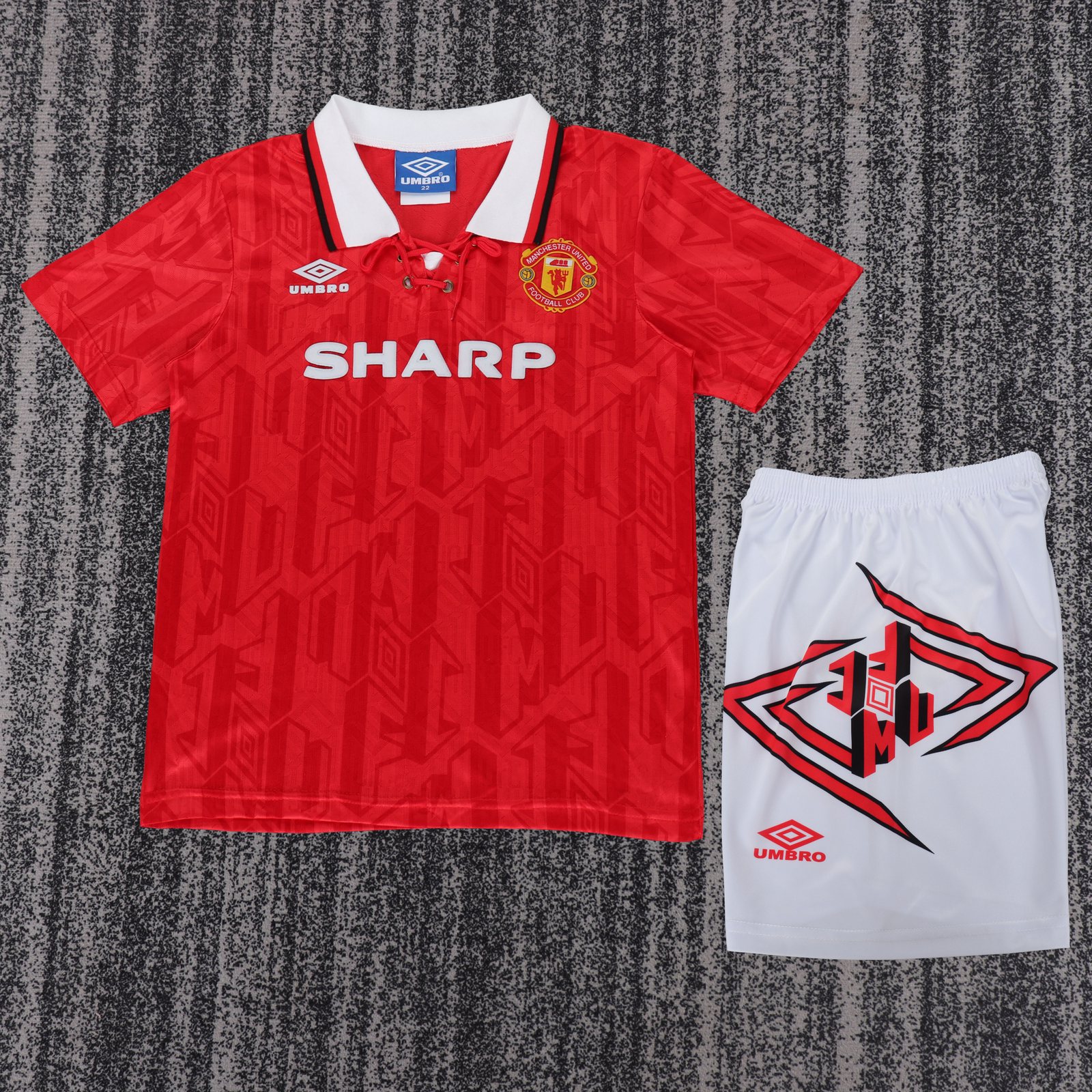 1992-94 Manchester United Home Retro Jersey - Kids 1