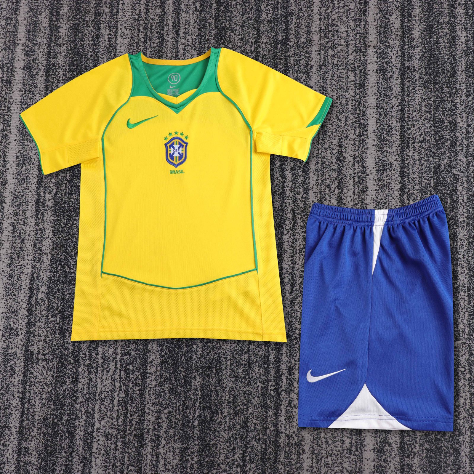 2004 Brazil Home Retro Shirt - Kids Sizes 1