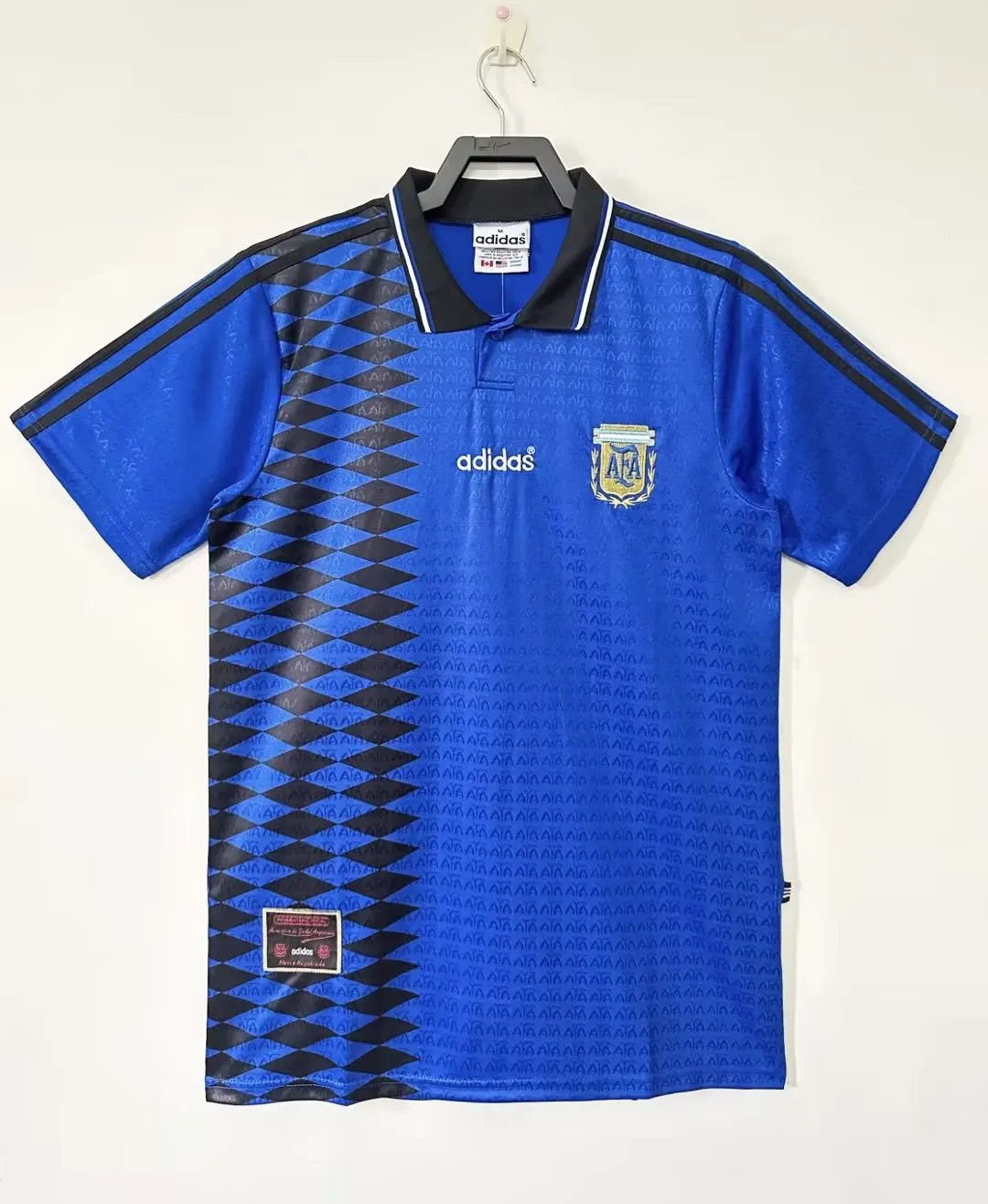 1994 Argentina Away Jacquard Retro Jersey 1