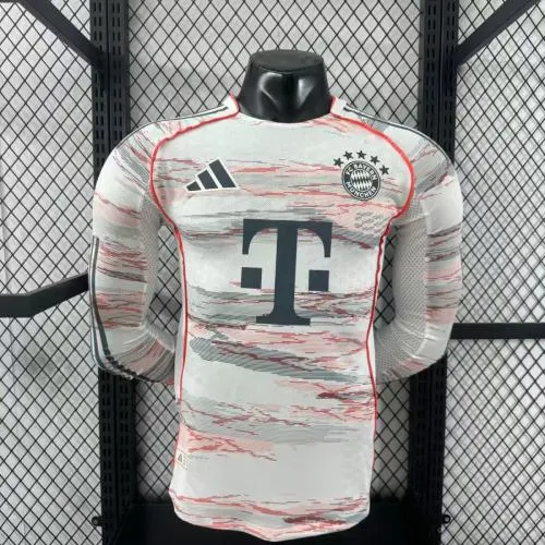 2025-26 Bayern Munich Away Long Sleeve Jersey - Player Edition 1