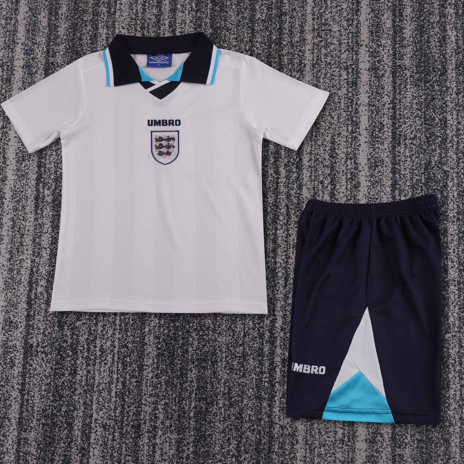 1996 England Home Retro Shirt - Kids Sizes 1