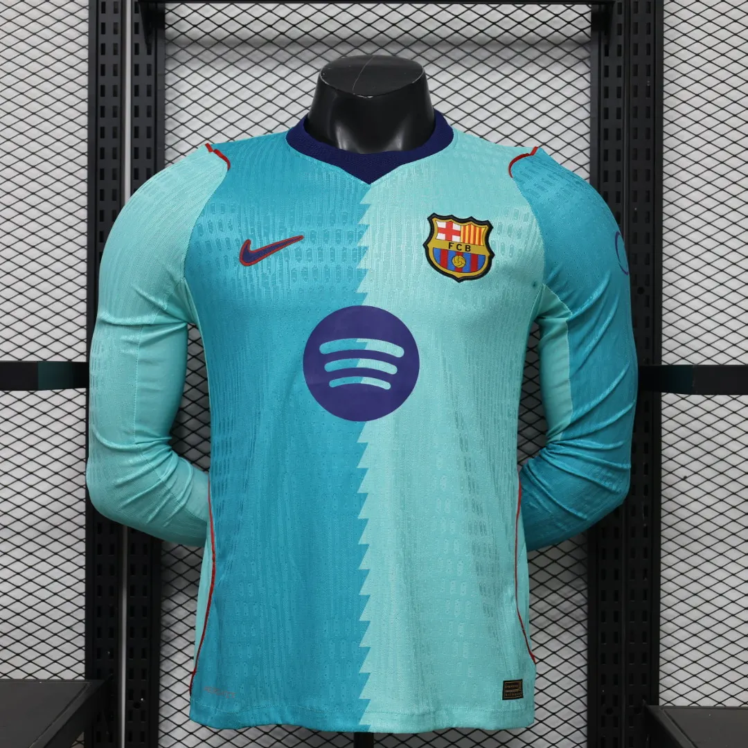 2026-27 Barcelona Second Away Long-Sleeve Jersey - Player Version 1