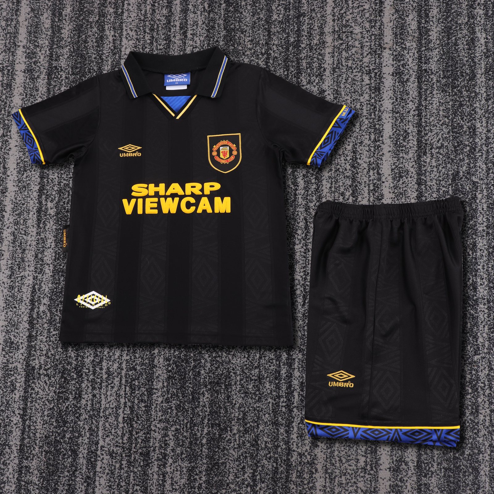 1993-94 Manchester United Away Retro Jersey - Kids 1