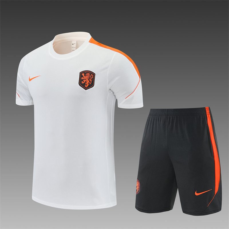 2026-27 Netherlands White Short-Sleeve Training Jersey 1