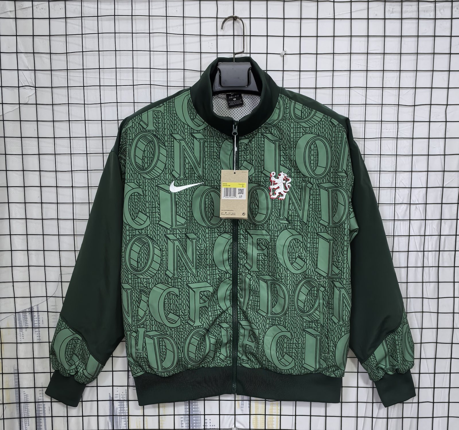 2025-26 Chelsea Green Waterproof Training Windbreaker