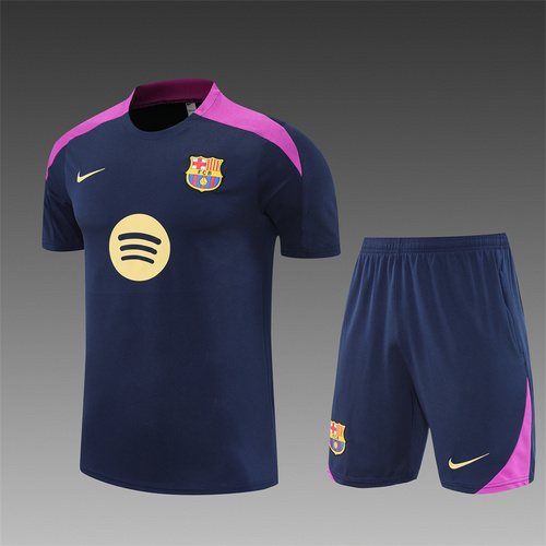 2025-26 Barcelona Royal Blue Short Sleeve Training Jersey 1