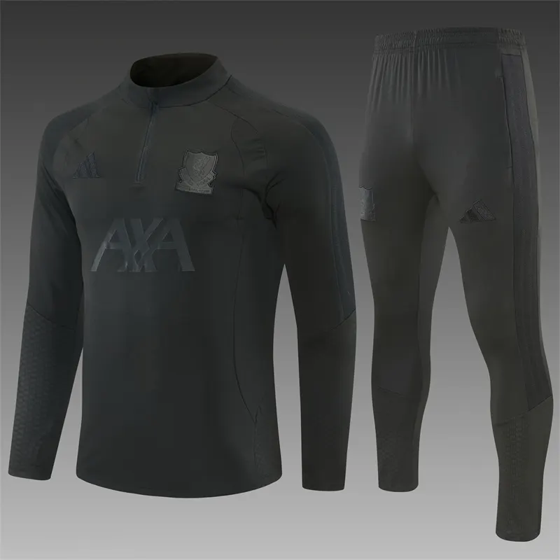 2026-27 Liverpool Black Half-Zip Training Jersey 1