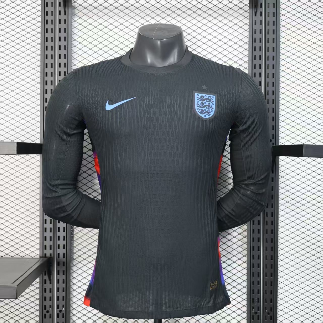 2025-26 England Away Long-Sleeve Jersey – Player Version 1