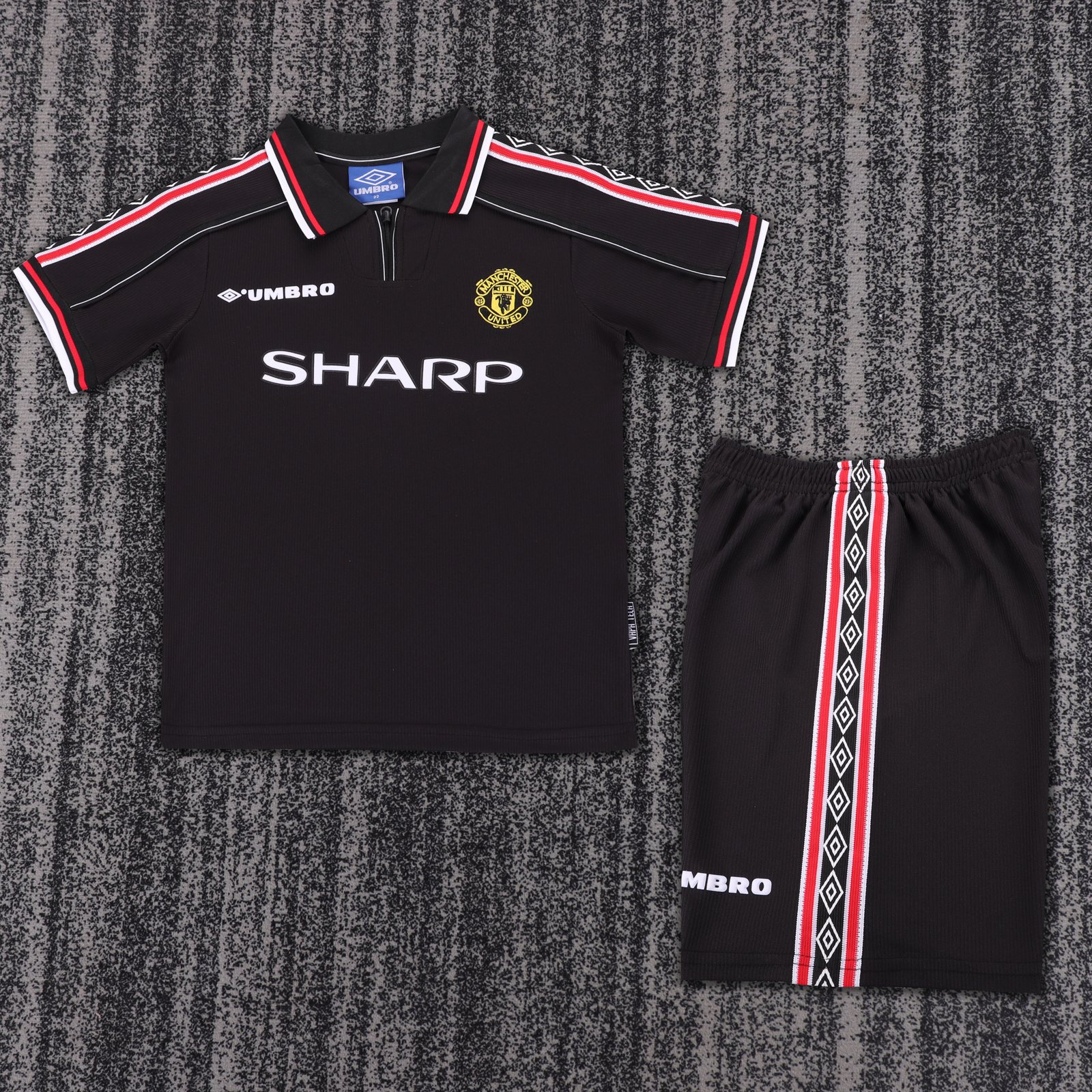 1998-99 Manchester United Away Retro Jersey - Kids 1